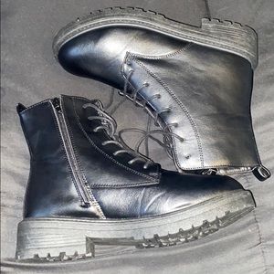 Black Combat boots